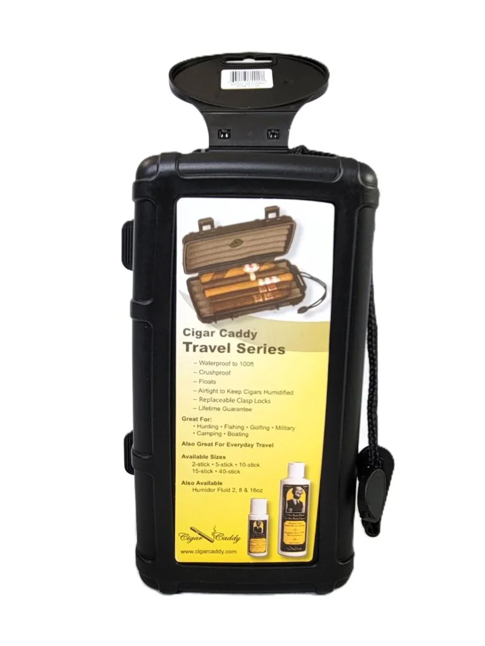 Cigar Caddy 10 Stick Waterproof Case Villiger Cigars Black NWT Flawed